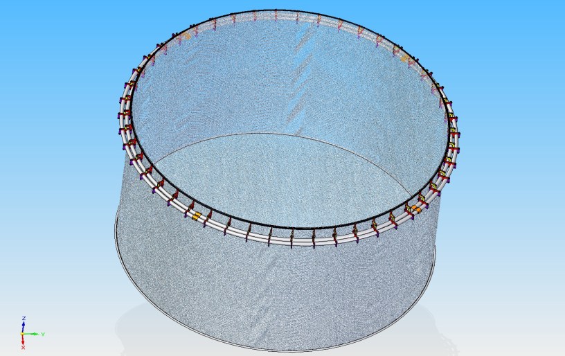 Jaula de peces offshore